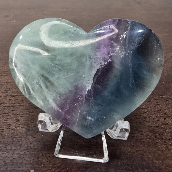 Fluorite Crystal Heart - Picture 4 of 13